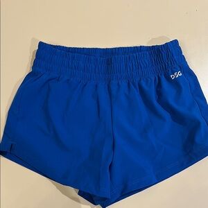 DSG Blue Athletic Shorts Lightweight Elastic Waistband